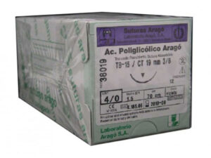 SUTURA A.POLIGLICOLICO TB-10  6/0 12u.