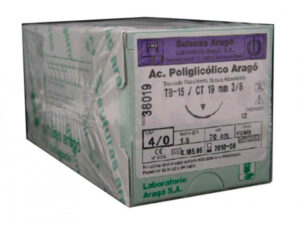 SUTURA A.POLIGLICOLICO TB-15 4/0 12u.