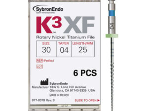 K3 XF FILE.30/.04 25mm. 6uds.