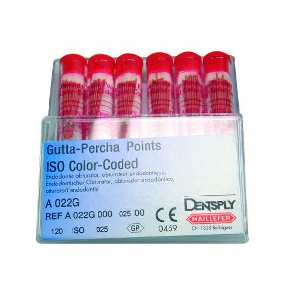 GUTAPERCHA CONICIDAD .02 Nº 45 - 120u. A22G - Dentalis Iberia