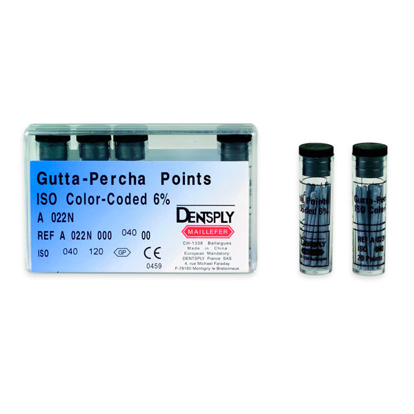 GUTAPERCHA CONICIDAD .06 Nº30 120u. A022N - Dentalis Iberia