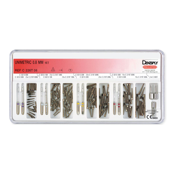 UNIMETRIC ESPIG.0.8mm C215T 208S 25u. - Dentalis Iberia