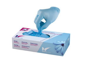 GUANTES NITRILO AZUL X-PEQ. 100u