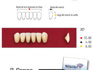 DIENTES NEWCRYL-VITA 3D LO A3.5