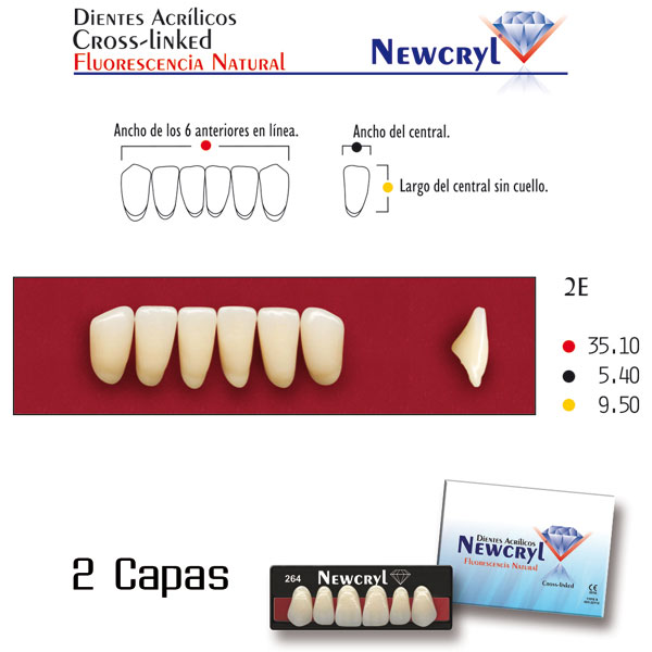 DIENTES NEWCRYL-VITA 2E LO C3 - Dentalis Iberia