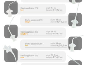 Elastic applicator 25G Bent – 20 pieces